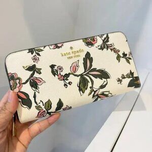 Kate Spade Madison Floral Large Continental Wallet KL864, Meringue Multi